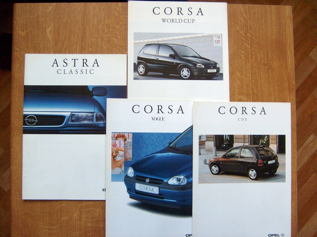 OPEL ASTRA F CLASSIC '99 PL 36 stron + CORSA B X 3