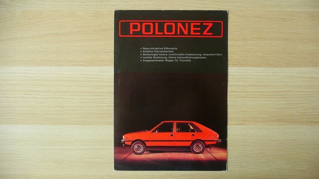 Prospekt FSO Polonez 1500 Niemcy/Belgia 1978