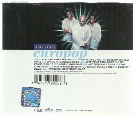 Купить CD EIFFEL 65 EUROPOP: отзывы, фото, характеристики в интерне-магазине Aredi.ru