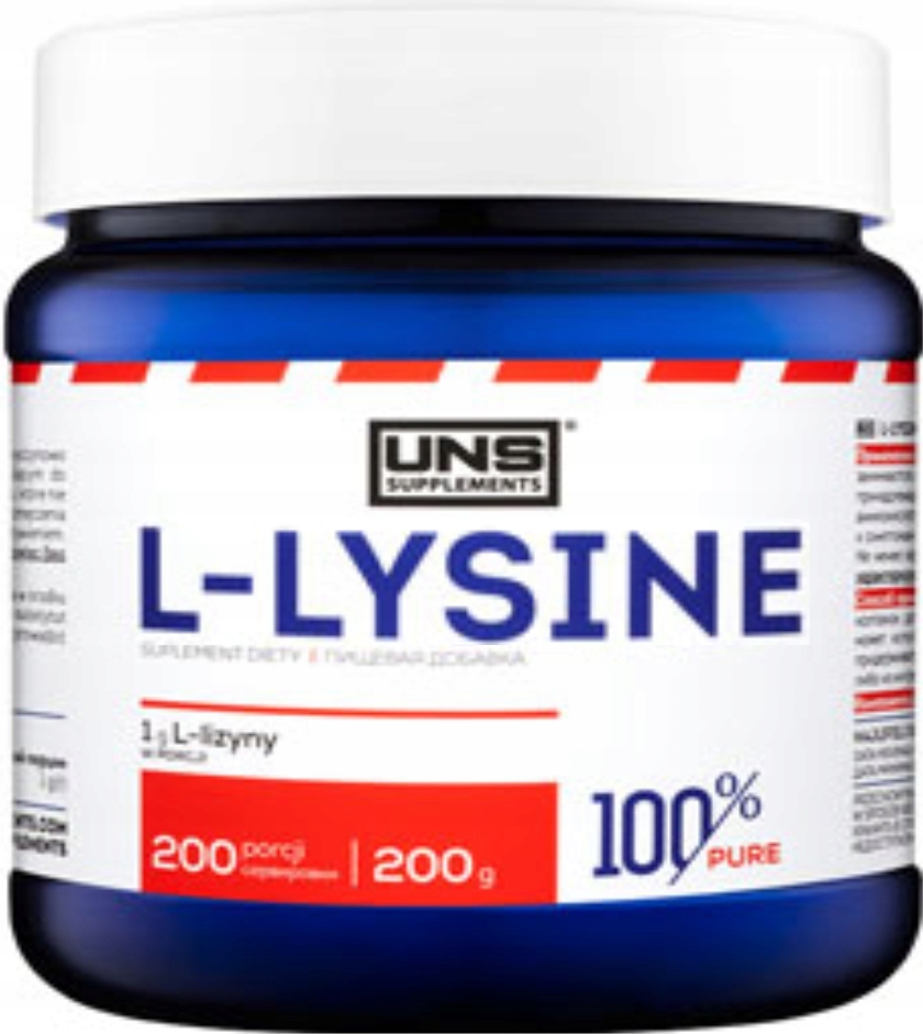 Uns L-LYSINE 200g LIZYNA ODPORNOSC Naturalny 100%