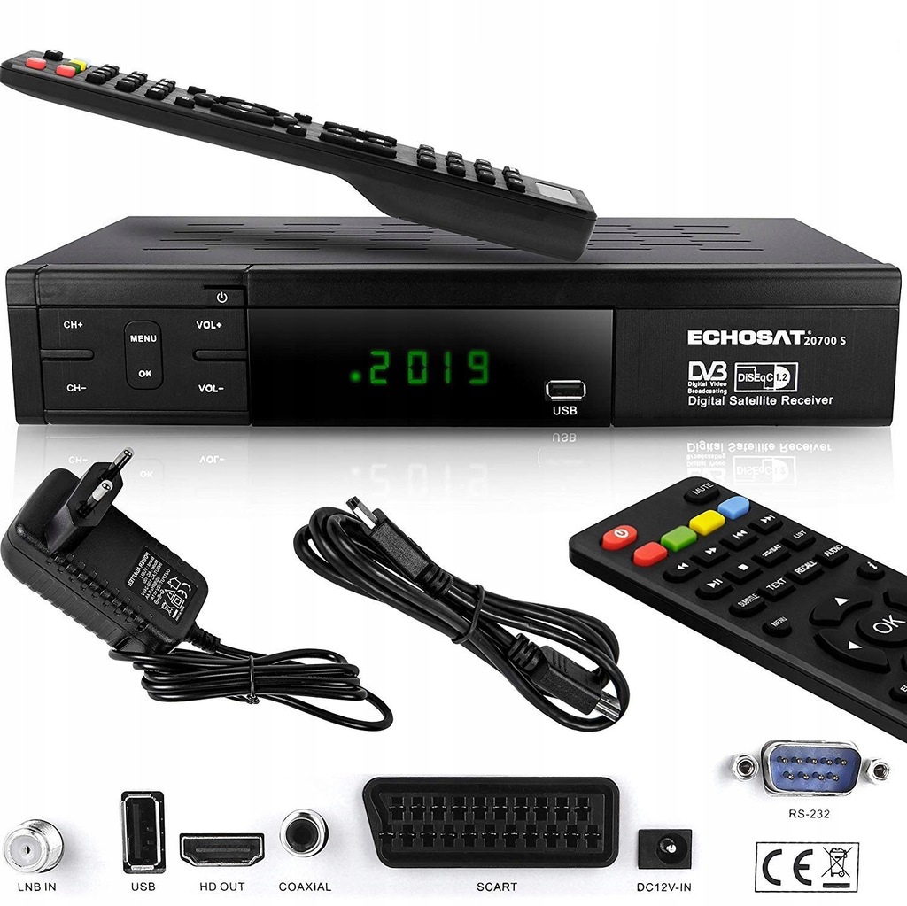 Tuner Echosat 20700 S HDMI SCART HD DVB S2