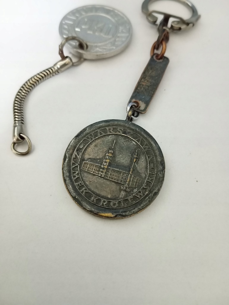 Breloczki PKO Warszawa PRL zestaw 2szt BCM