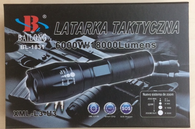 BAILONG LATARKA TAKTYCZNA BL-1831 XML-L3-U3