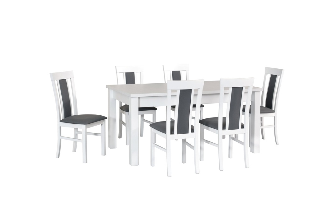 Zestaw mebli kuchennych stół duży160-200+6 Krzeseł
