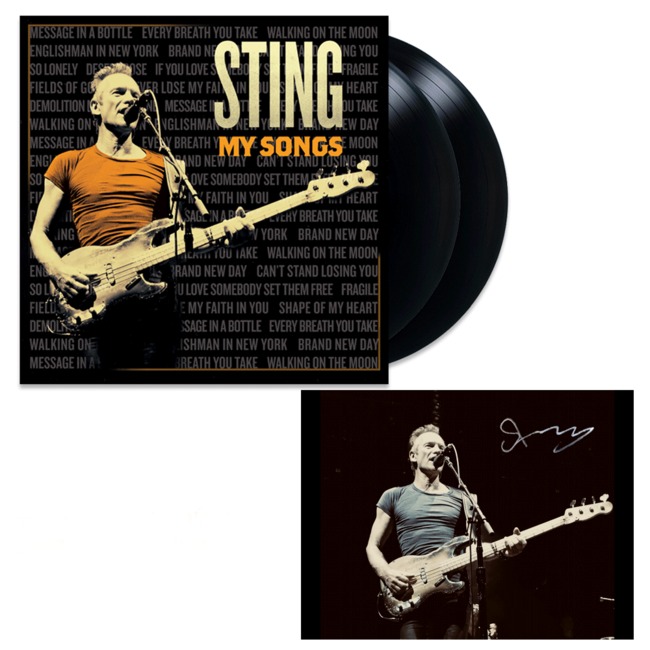 STING AUTOGRAF !! MY SONGS 2LP winyl , nowa