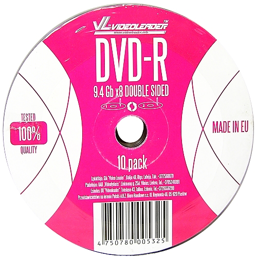 Płyty DVD-R Double Sided 9,4GB 50szt Najdłuższe