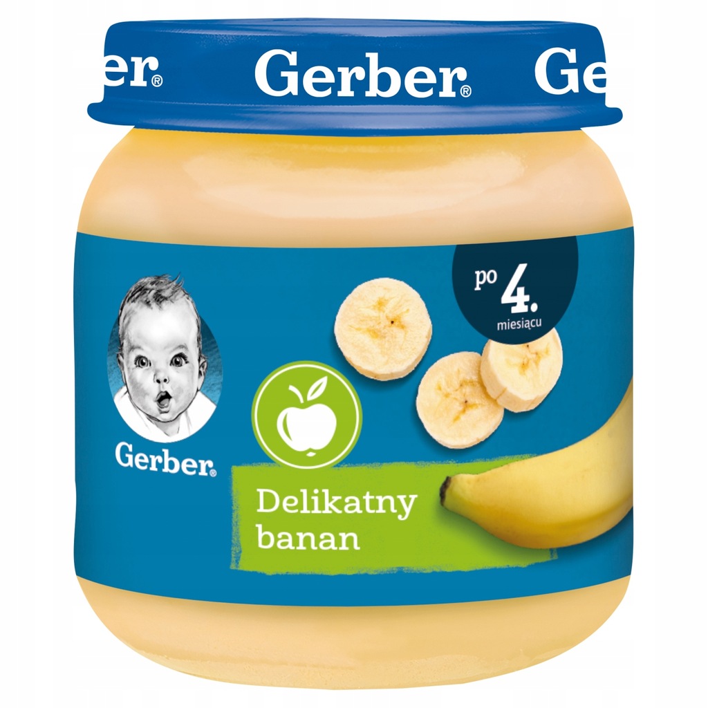 Gerber Delikatny banan dla niemowląt po 4 miesiącu 125g