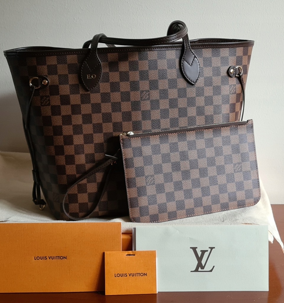 Louis Vuitton LV Neverfull MM Azur komplet - 6791846738 - oficjalne  archiwum Allegro