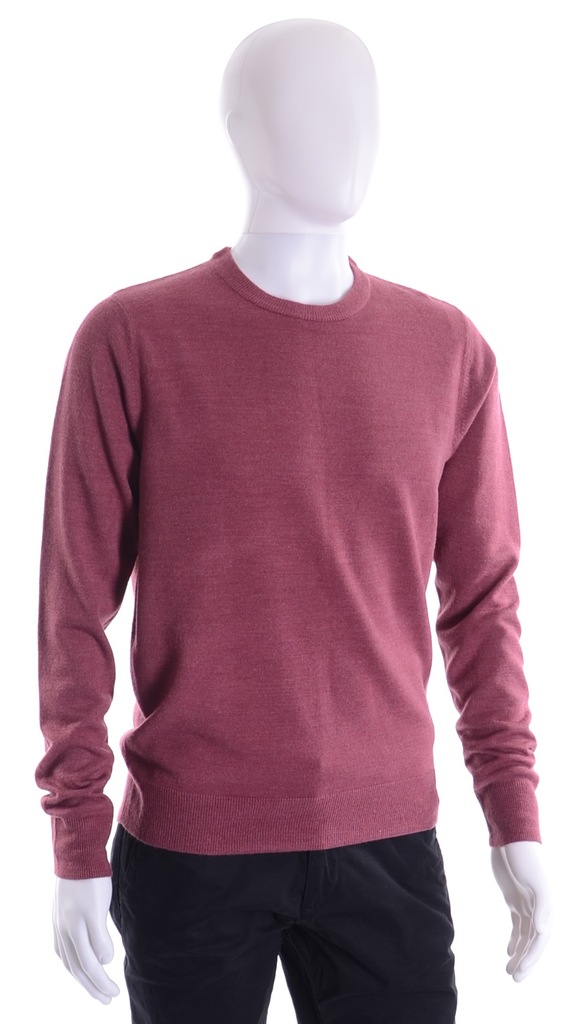 BHS klasyczny sweter męski purpurowy S