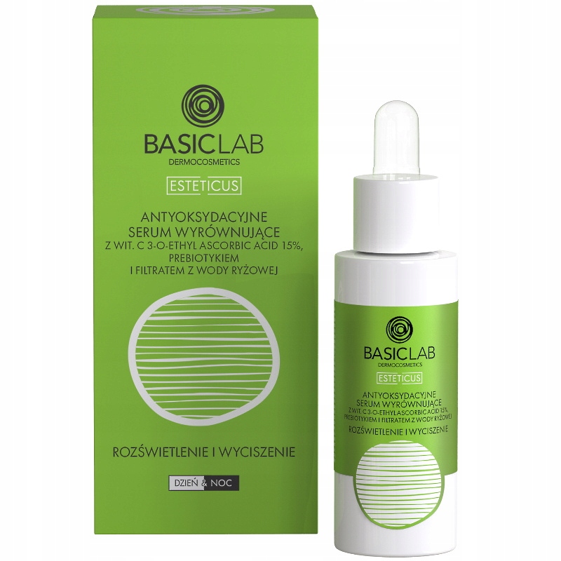 BasicLab ANTYOKSYDACYJNE SERUM WYRÓWNUJĄCE Z WIT C 12733592694