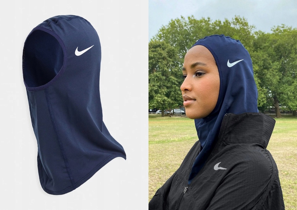 NIKE PRO SPORTOWY HIJAB Z LOGO S/M