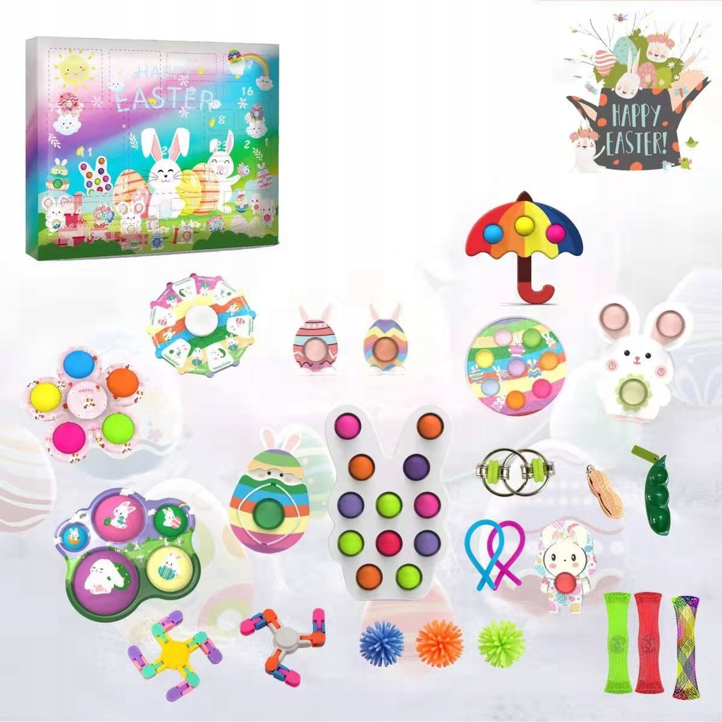 MYSTERY BOX ZESTAW FIDGET TOYS POP IT ANTYSTRESOWE 12124597429