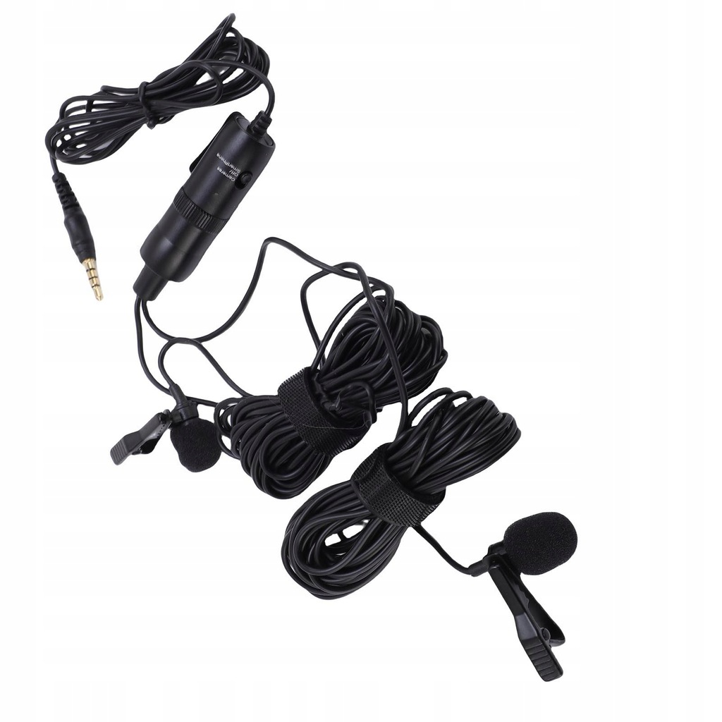 Podwójny mikrofon z mikrofonem LAVALIER na Lapel Mic Professional IP