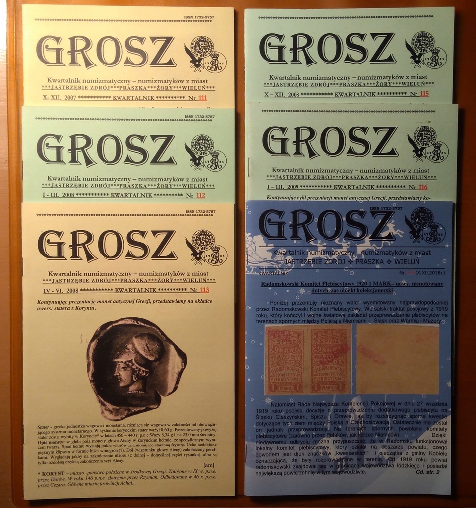 Kwartalnik "GROSZ" 17 numerów + dodatek