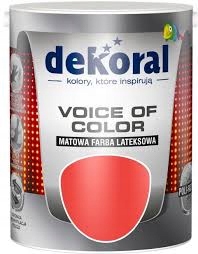 DEKORAL voice of color 2,5l czerwień pompei