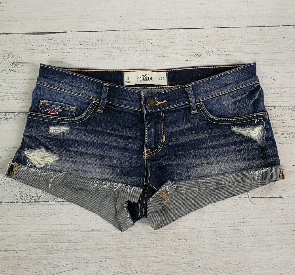 HOLLISTER_DAMSKIE SPODENKI _JEANSOWE roz. 26