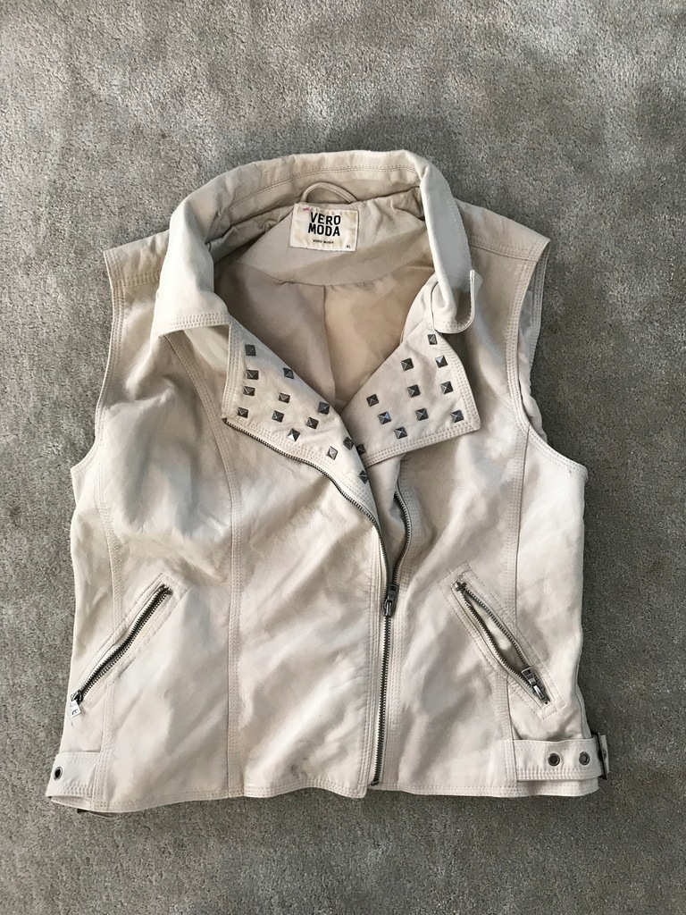 VERO MODA Kamizelka EKO SKÓRA BIKER glam XL 42.