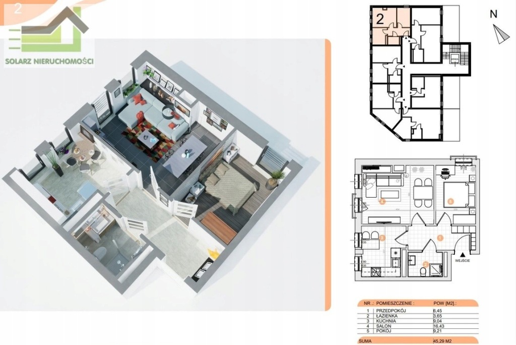 Mieszkanie, Jaworzno, Pieczyska, 45 m²
