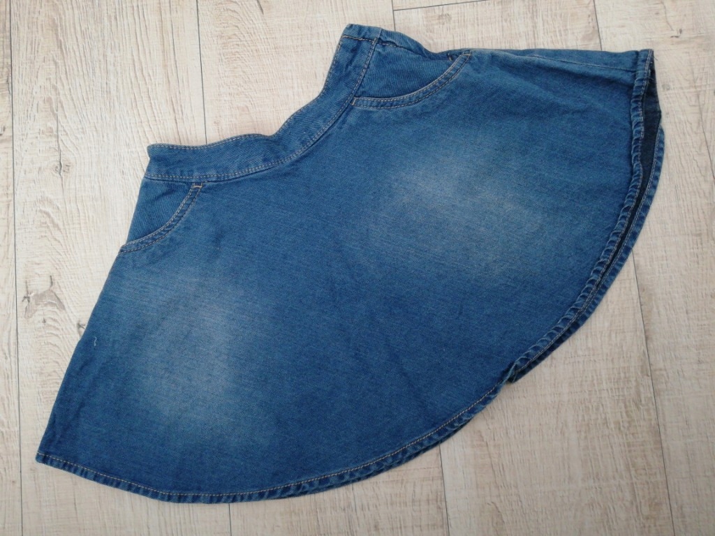 rozkloszowana spódniczka jeansowa 116 6l next