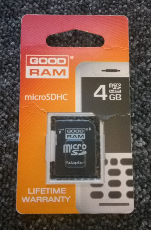 Karta pamięci Micro SDHC - GoodRam - 4GB + adapter