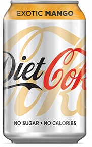 Napój Diet Coke Exotic Mango 330ml z UK (W-Wa)