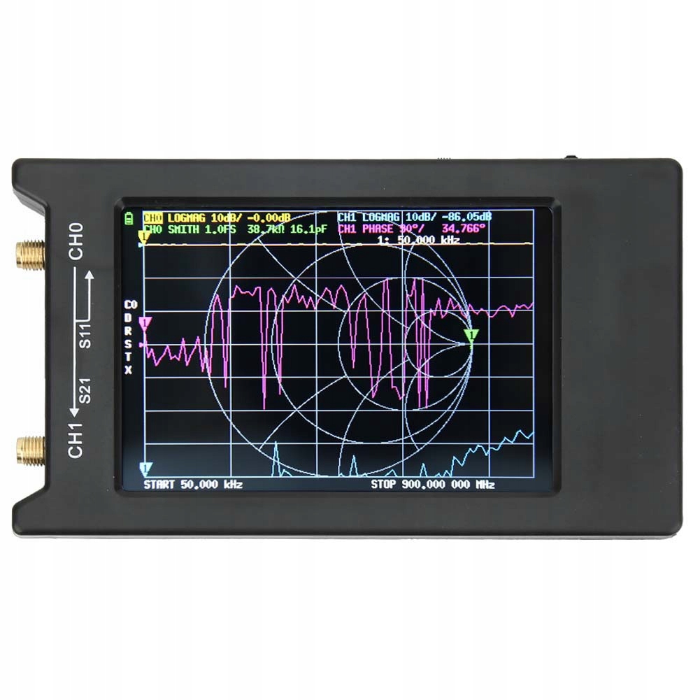 NanoVNA H4 analizator antenowy 4' 10kHz-15000Mhz