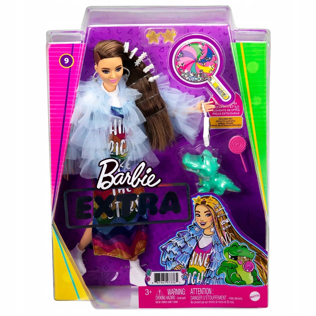 Barbie Extra Moda + Zwierzątko Gyj78 GRN27