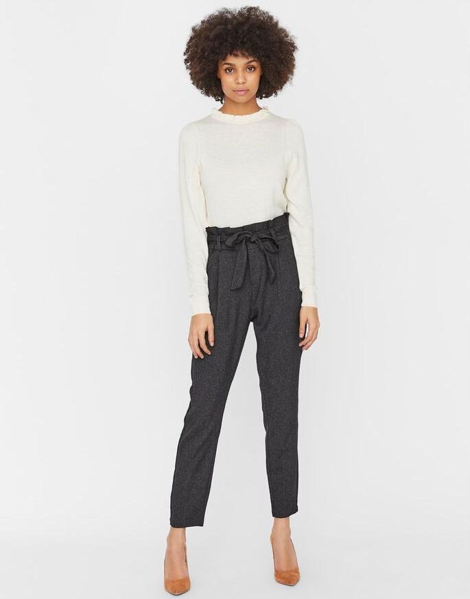 15I014 VERO MODA__NX8 SPODNIE CASUAL WIĄZANIE__L