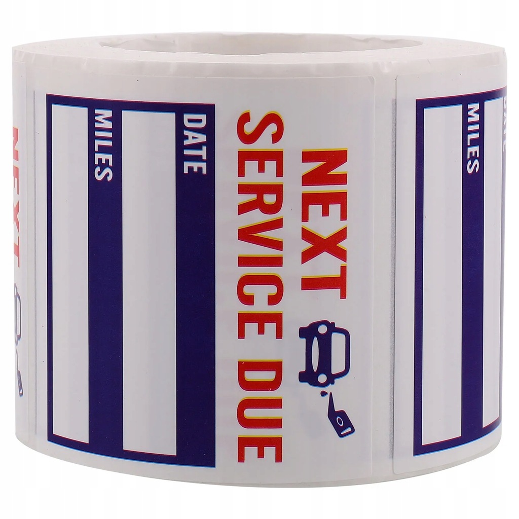 Oil Change Stickers Adhesive Car Window Label