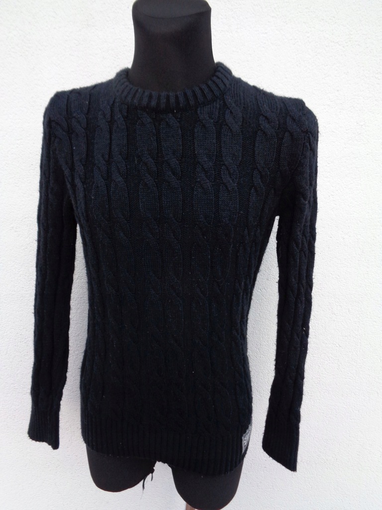 M SUPERDRY PREMIUM KNITWEAR SWETER MĘSKI AKRYL