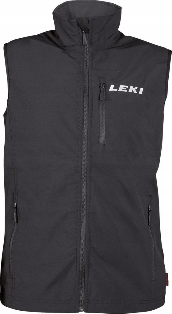 Kurtki narciarskie Leki Softshell Vest Czarny M