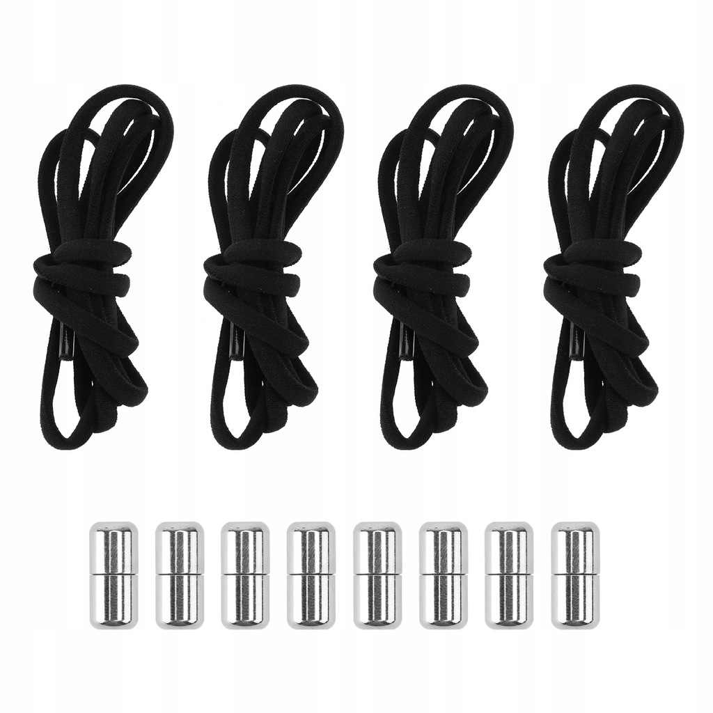 4Pairs Elastic Buckle Shoelaces