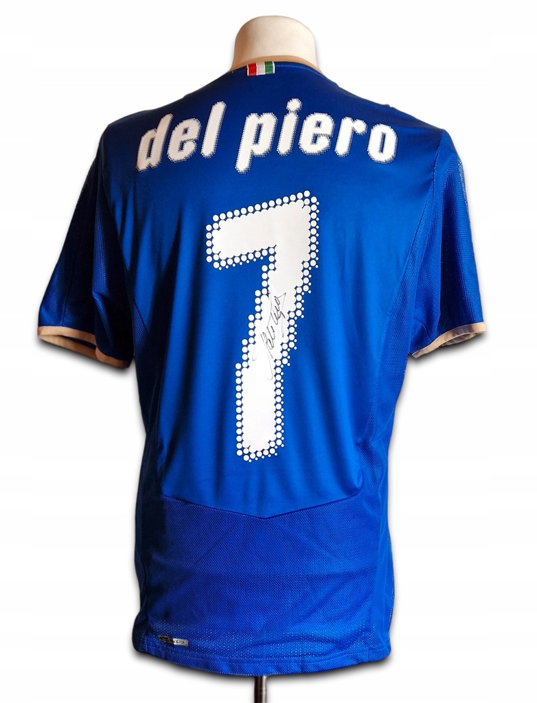 Del Piero, Włochy - koszulka z autografem, certyfikat icons.com (zag)
