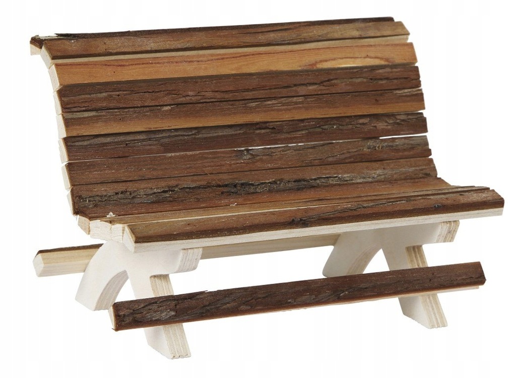 KERBL Ławka dla chomika z naturalnego drewna, 18x1