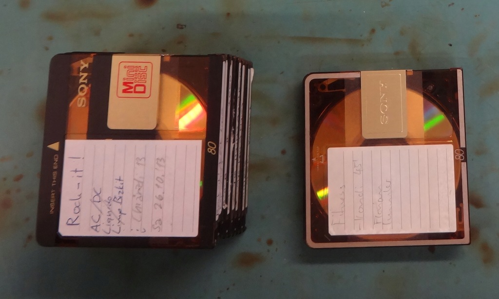 Używane czyste płyty MiniDisc 80 Minut różne