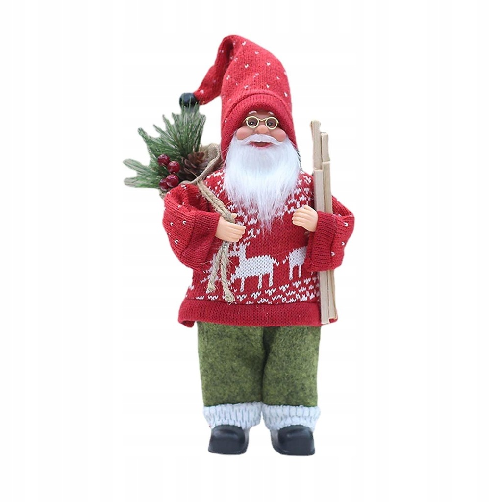 Santa Claus Decorations Xmas Party Ornament Gift Collectible Figure Style A