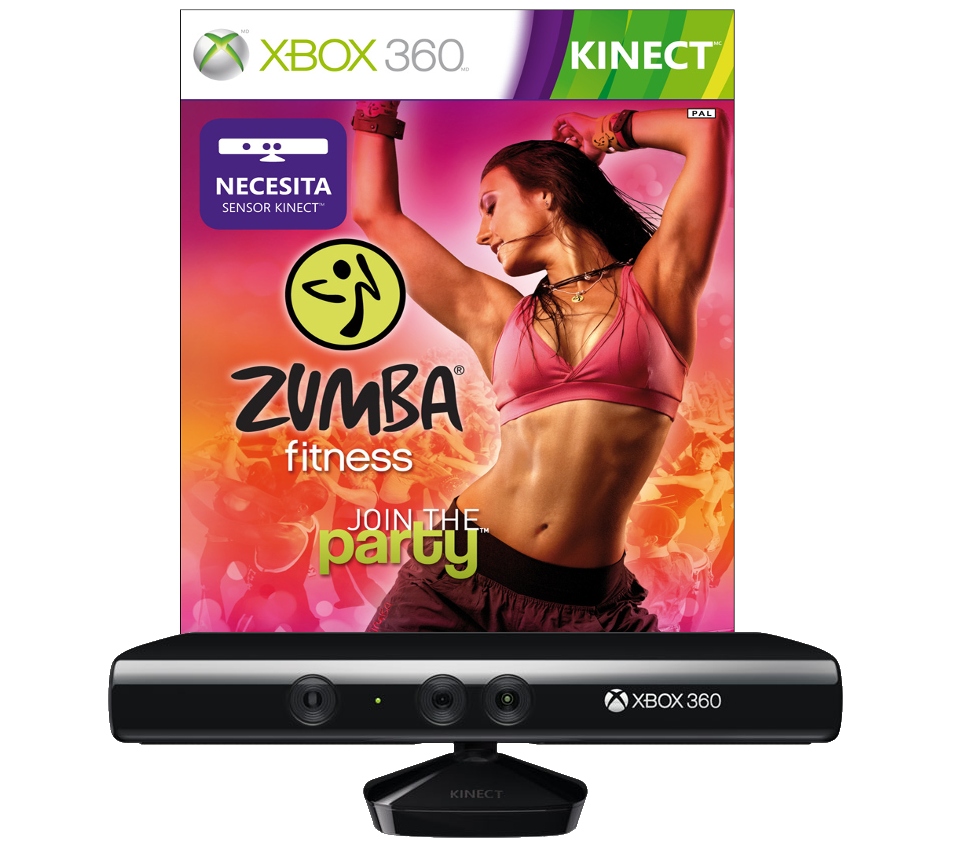 Kinect Sensor Ruchu Xbox 360 gra Zumba Fitness