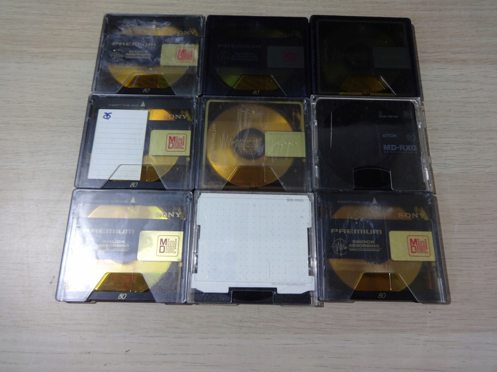 Używane czyste płyty MiniDisc 80 Minut różne