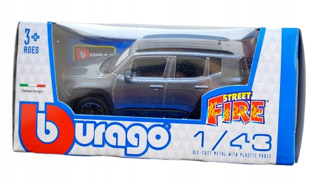 Bburago JEEP RENEGADE GRAFIT 1:43 METALOWY MODEL