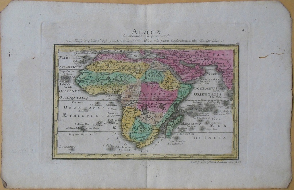 Afryka Georg Christoph Kilian 1759