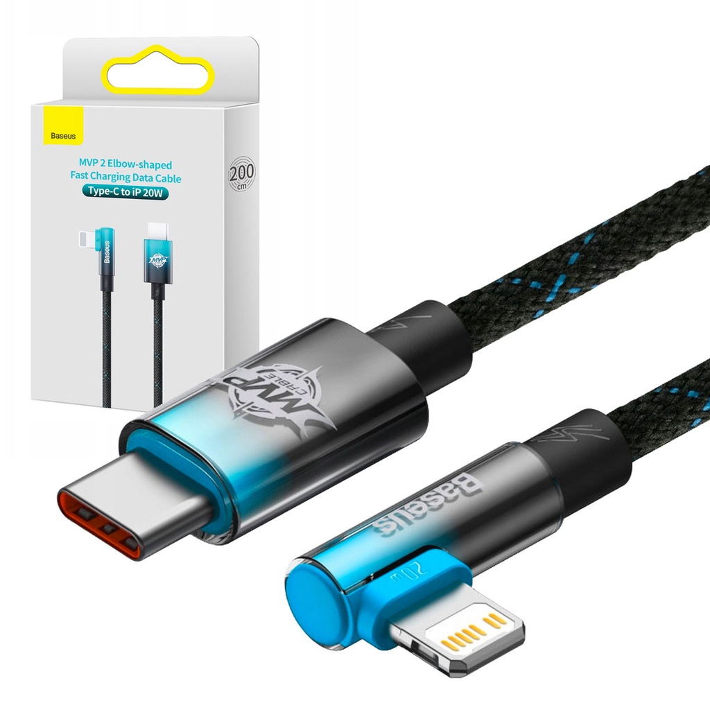 Купить КАБЕЛЬ BASEUS FAST ANGLE USB-C/LIGHTNING 2 м, 20 Вт: отзывы, фото, характеристики в интерне-магазине Aredi.ru