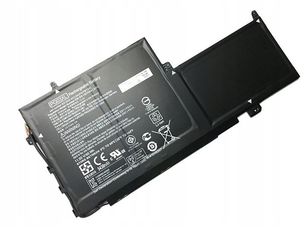 Bateria 11,55 V 65 Wh 5430 mAh HP HSTNN-LB7C