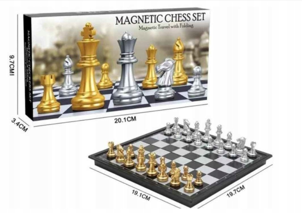Szachy magnetyczne PLAY CHESS - prestiżowe szachy magnetyczne PREMIUM