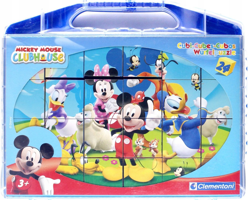 KLOCKI CUBES 24 KLUB PRZYJACIÓŁ MYSZKI MICKEY (KLO