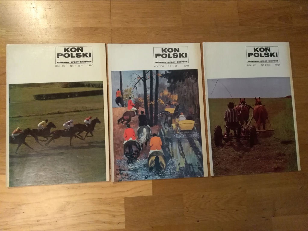 KOŃ POLSKI 3 numery 1980 - 1981