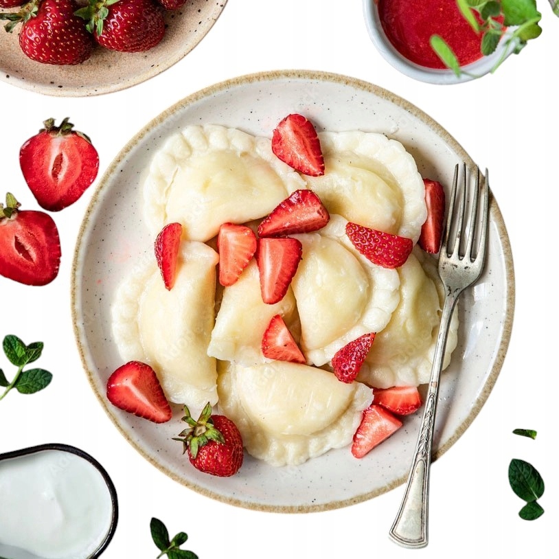 Pierogi z truskawkami z Podlasia 700g