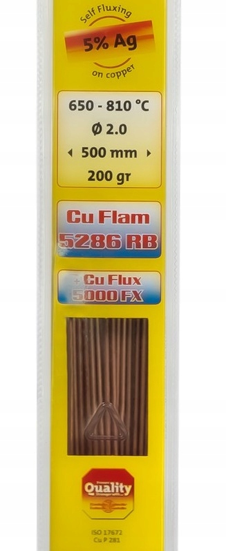 LUT TWARDY CU FLAM RB 5286 CUP 5% AG - 500*2MM 200