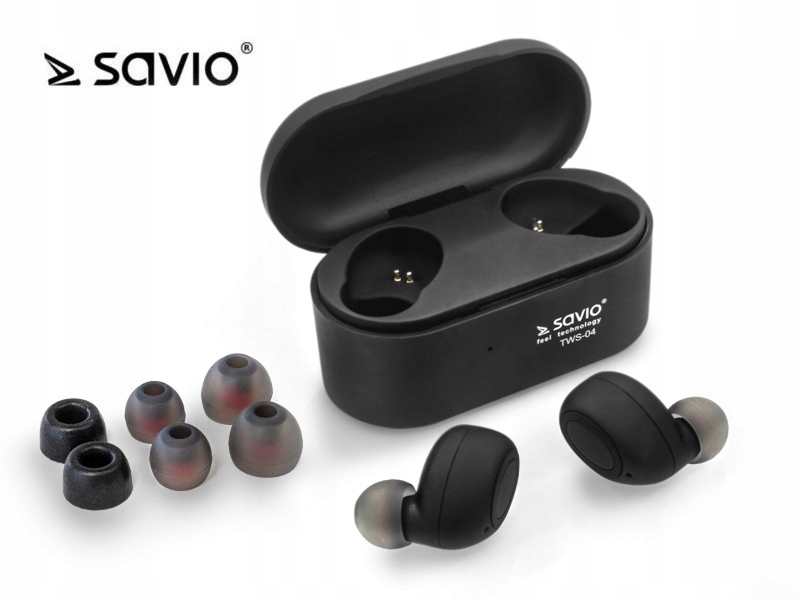 Słuchawki bezprzewodowe Bluetooth Savio TWS-04 BT