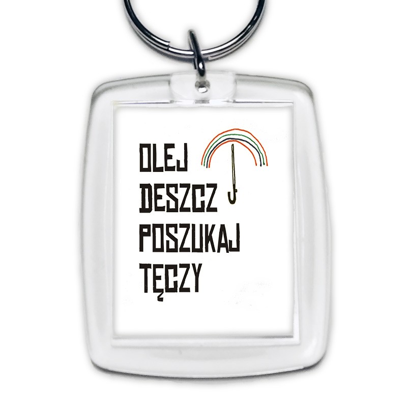 brelok olej deszcz poszukaj tęczy