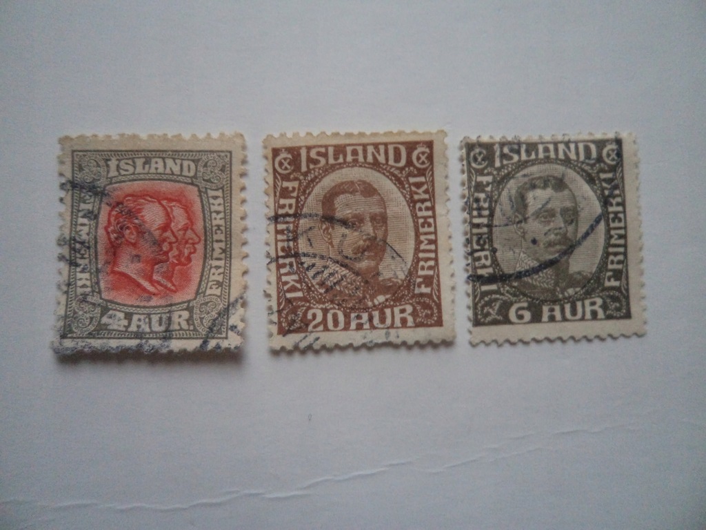 Islandia - Stare znaczki - Zestaw